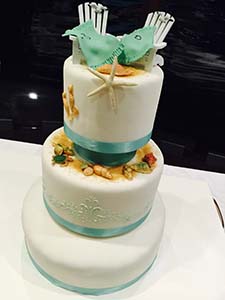 torta matrimonio mare